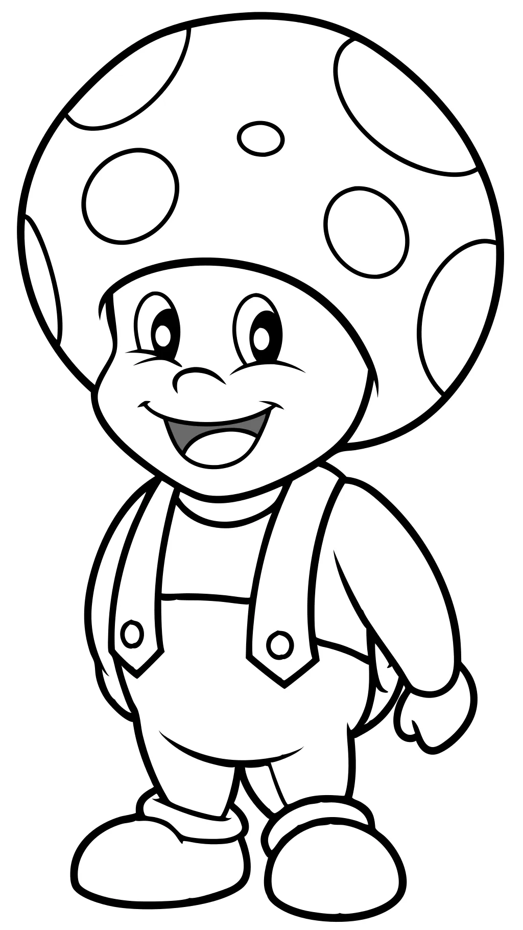 toad from mario coloring pages